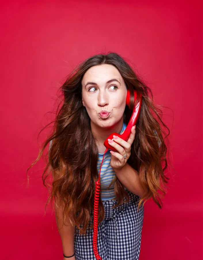 Laura on the phone